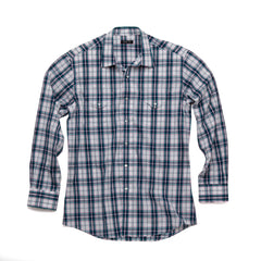 Western Shirt - Turquoise Plaid