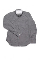 Harmonica Work Shirt in Black Gingham