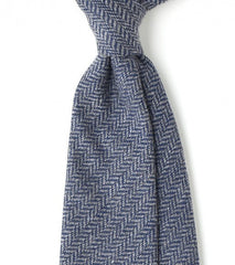 Pure Cashmere Herringbone Tie