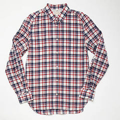 Raglan One Pocket Shirt in Red & Blue Check